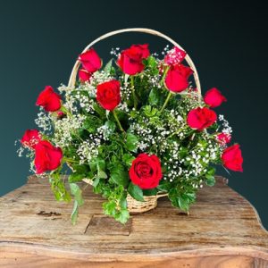 Roses and BB with Basket